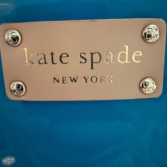 KATE SPADE Brightpeace (Turquoise Blue) RUDY HENRY STREET SHOULDER BAG/Purse NEW - Picture 8 of 16